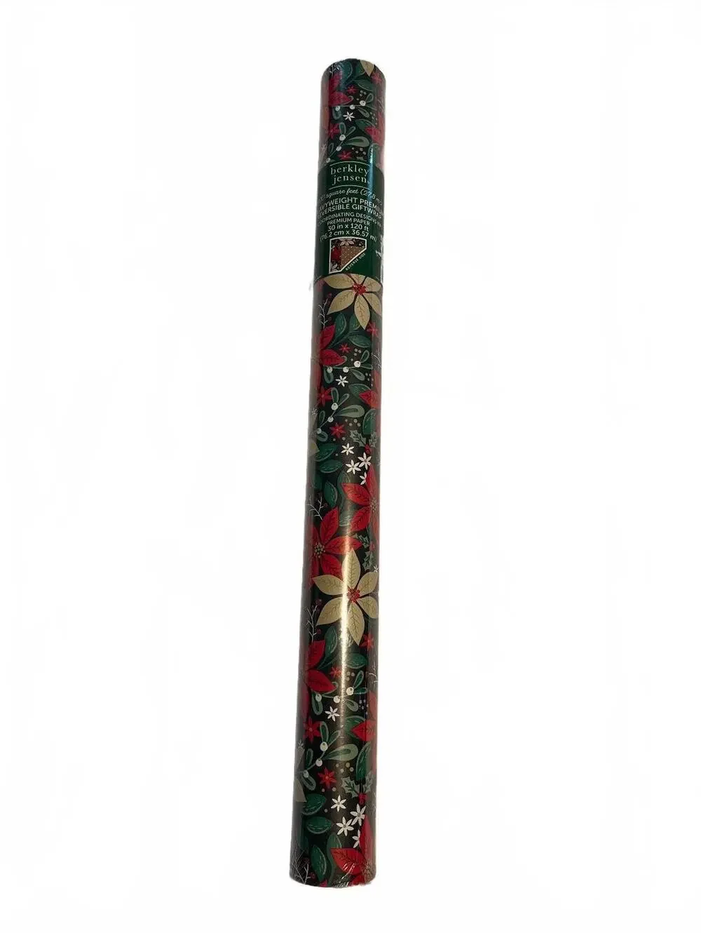 Christmas Wrapping Paper Giftwrap Thick Reversible Floral 300 sq feet 30inx12ft